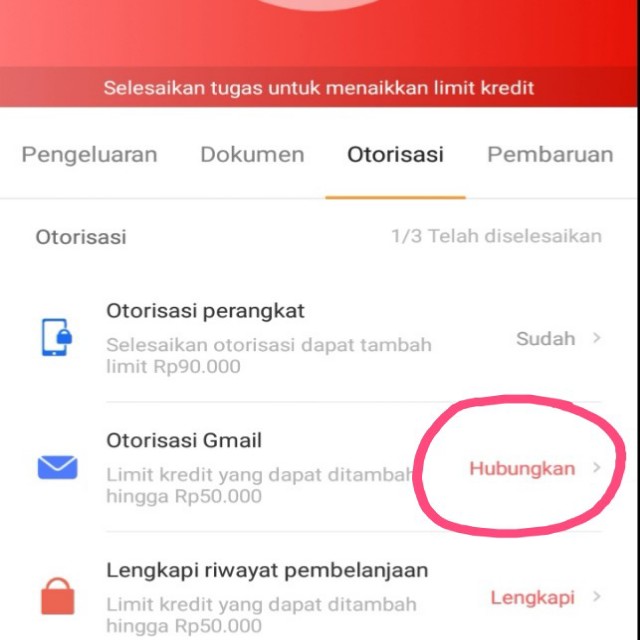 Cara Menghubungkan Otorisasi Gmail di Akulaku