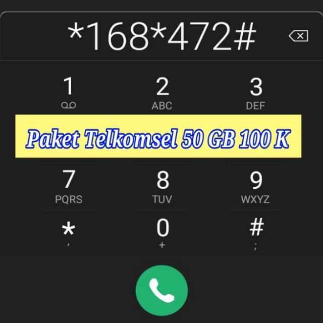 Paket Telkomsel 50 GB 100 Ribu